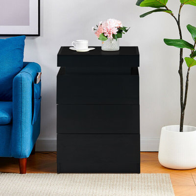 Aubai 45cm W Manufactured Wood Bedside Table