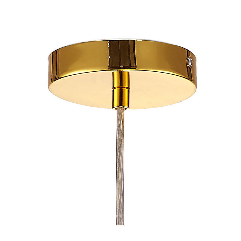 Pershing 6 - Light Geometric Pendant, Gold