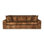 Canapé à accoudoirs carrés en cuir véritable 99 po Melrose