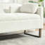 Chaise longue en chenille 63,98 "avec assise profonde, structure en bois massif et chaise longue rembourrée surdimensionnée avec coussin lombaire-131561455