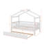 Lit simple en bois avec lit gigogne-740144398-740144392