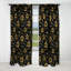 Or et bleu Luxury Damask Symphony III - Rideau damassé - Rideau occultant - 1 panneaux-107535225