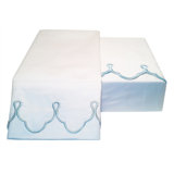 Scalloped 100% Cotton Sateen Weave Sheet Set