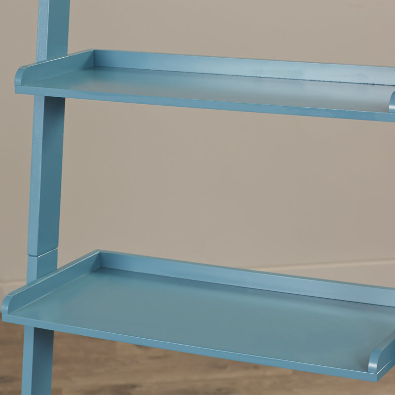 Bibliothèque échelle Loucks, 41 po H x 23 po l x 6 po P, Bleu