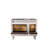 ILVE Nostalgie II Series 48 inch Dual Fuel Range with 8 Sealed Burners, Griddle (Glass Door)-98196473-98196439