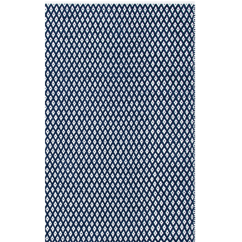 Alpizar Flat Weave Cotton Geometric Rug, Rectangle 3' x 5'