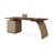 Walnut Rectangular Solid Wood Writing desk with drawers desk-762978354