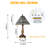 17.3"h Tiffany-style Stained Glass Table Lamp