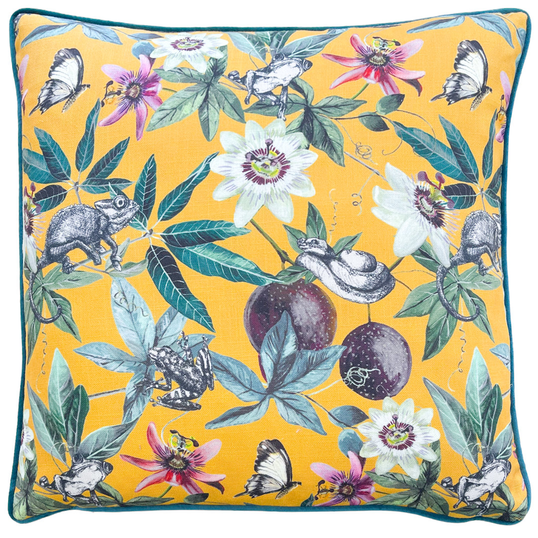 Floral Square Scatter Cushion with Filling