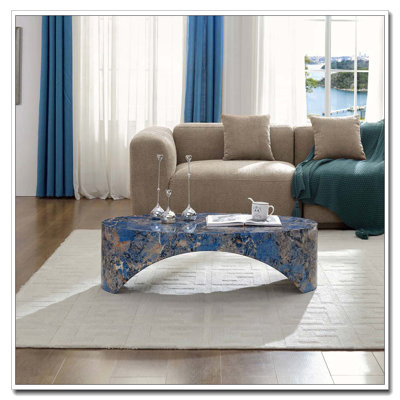 Table basse ovale