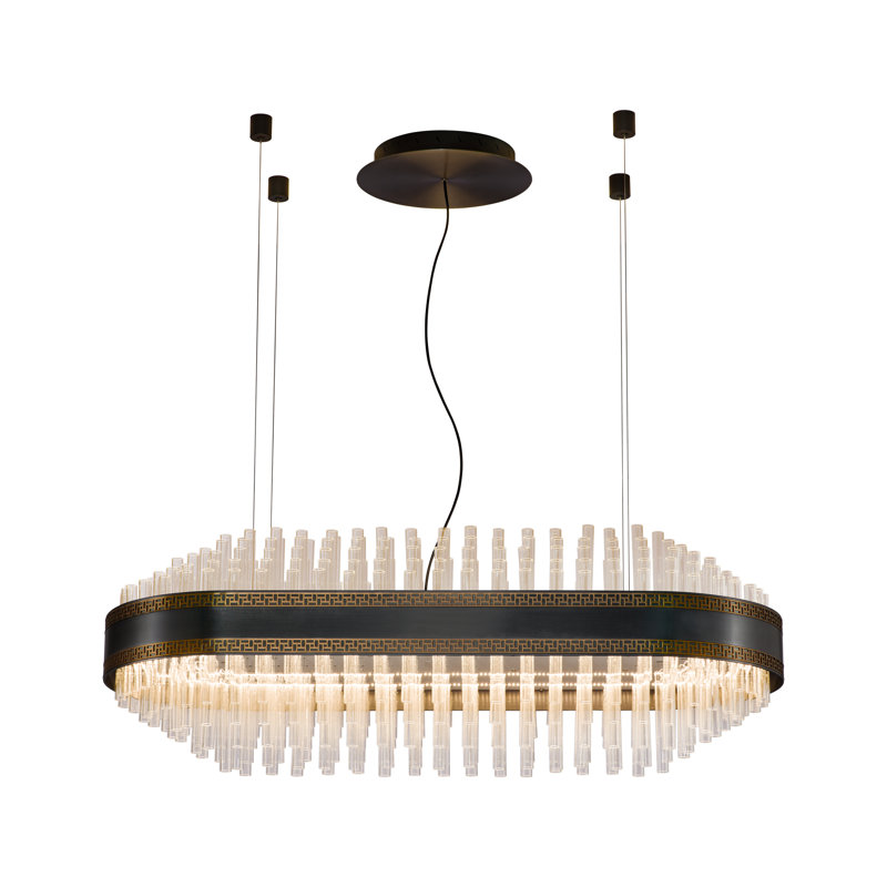 Luminaire suspendu géométrique à lumière DEL unique à 1 lumière Laputa