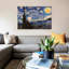 The Starry Night by Vincent Van Gogh - Print on Canvas-420212988-420212991