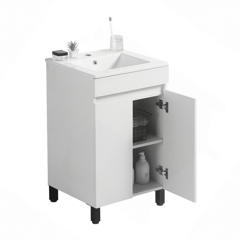 Meuble-lavabo 20 po blanc (sans lavabo en céramique)