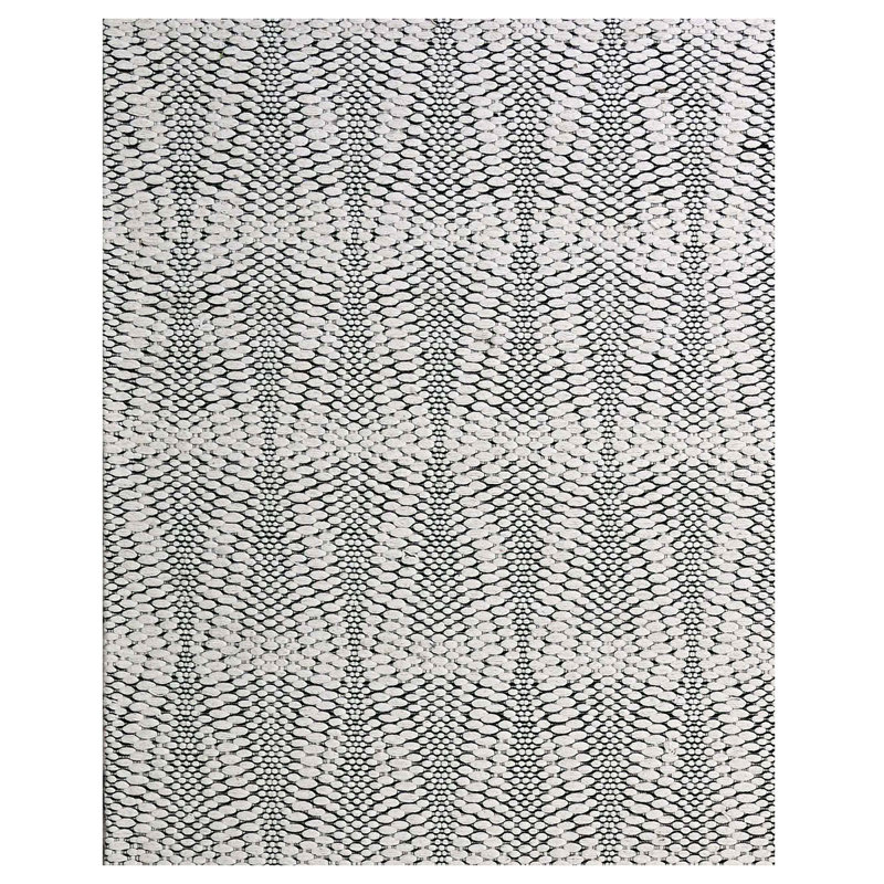 Wool Moroccan Area Rug, Rectangle 6' x 9'