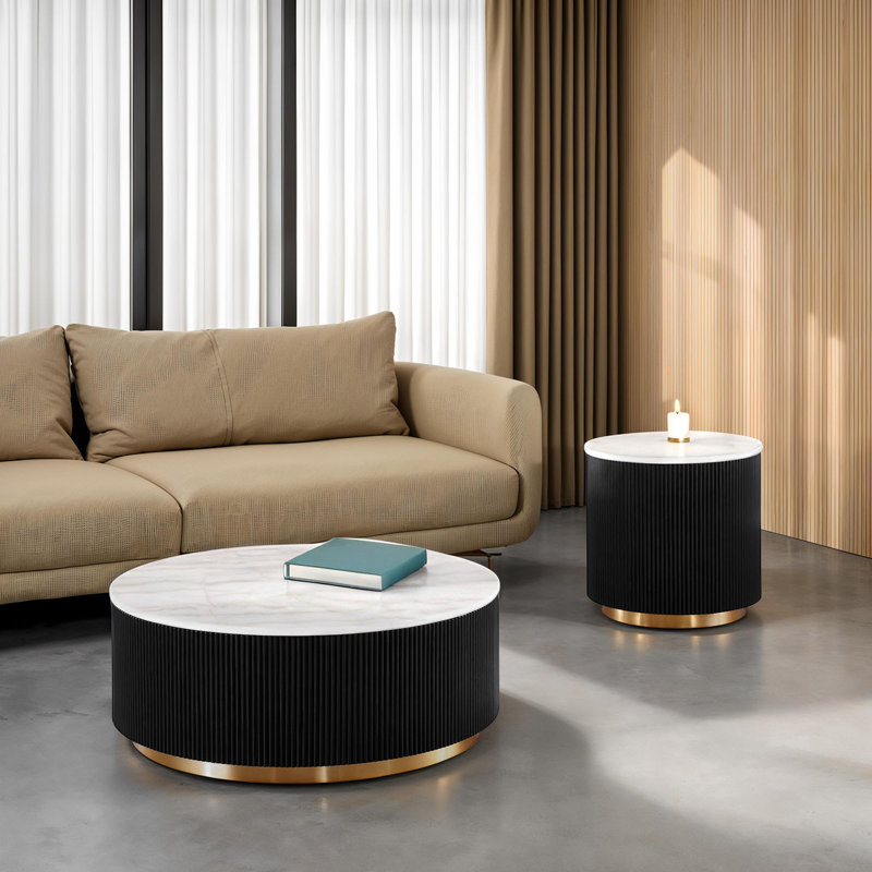 1Pc Round Cocktail Table