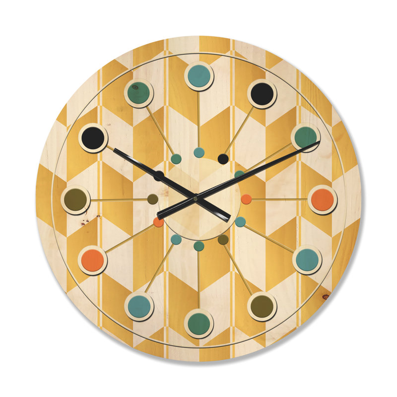 Horloge murale Mid-Century, Moyen