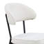 Chaise rembourrée Mira, crème