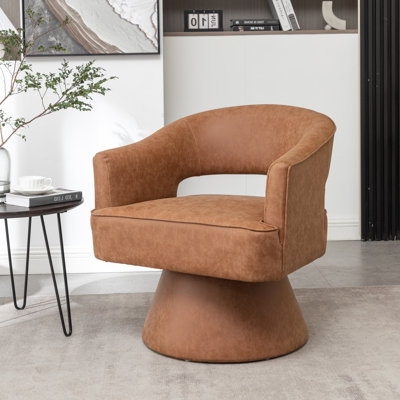 Fauteuil demi-tonneau pivotant de 28 po Kenzlee