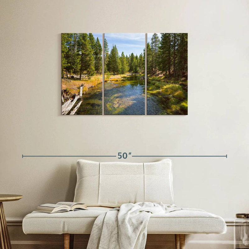 Alvord Yellowstone River Pines, H 24 po x l 38 po