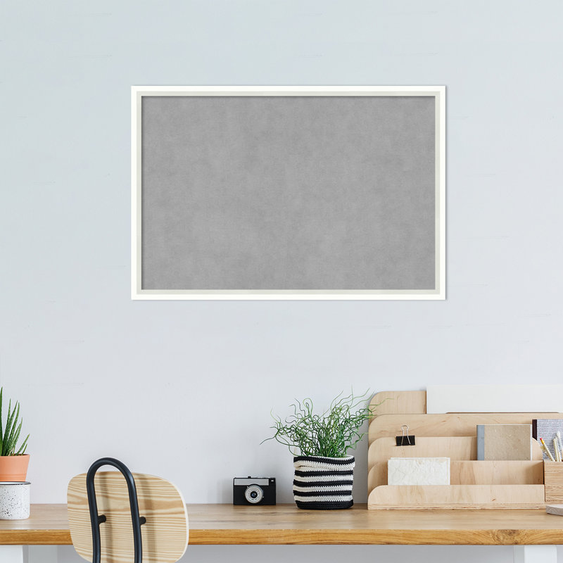 Tableau magnétique encadré blanc Lucie, H 17 po x l 25 po