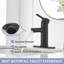 Robinet pour salle de bain à poignée simple avec drain-94166664