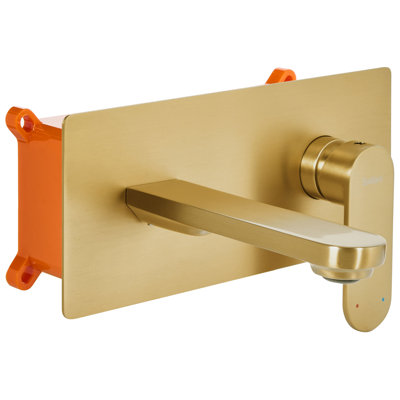 Wall Mounted Basin Mixer Tap Brass