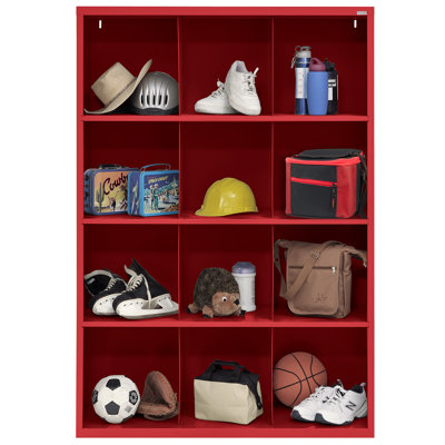 Sandusky Lee 46" L x 18" W x 66" H Steel 12-Bin Cubby Storage Organizer by Sandusky