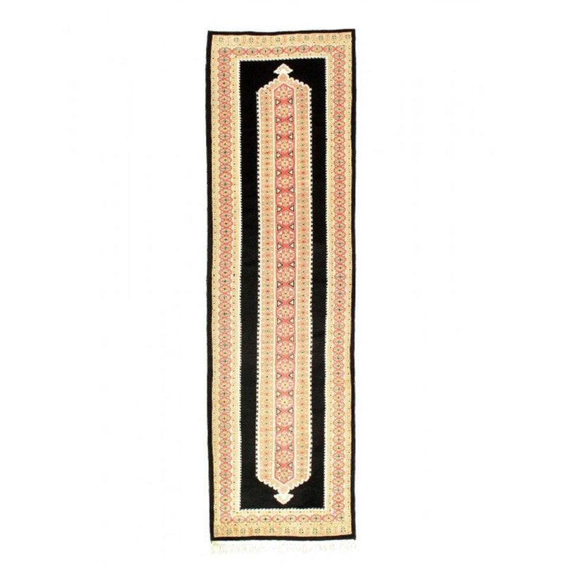 Tapis de couloir oriental en coton / laine 2 pi 8 po x 9 pi 4 po Oriental