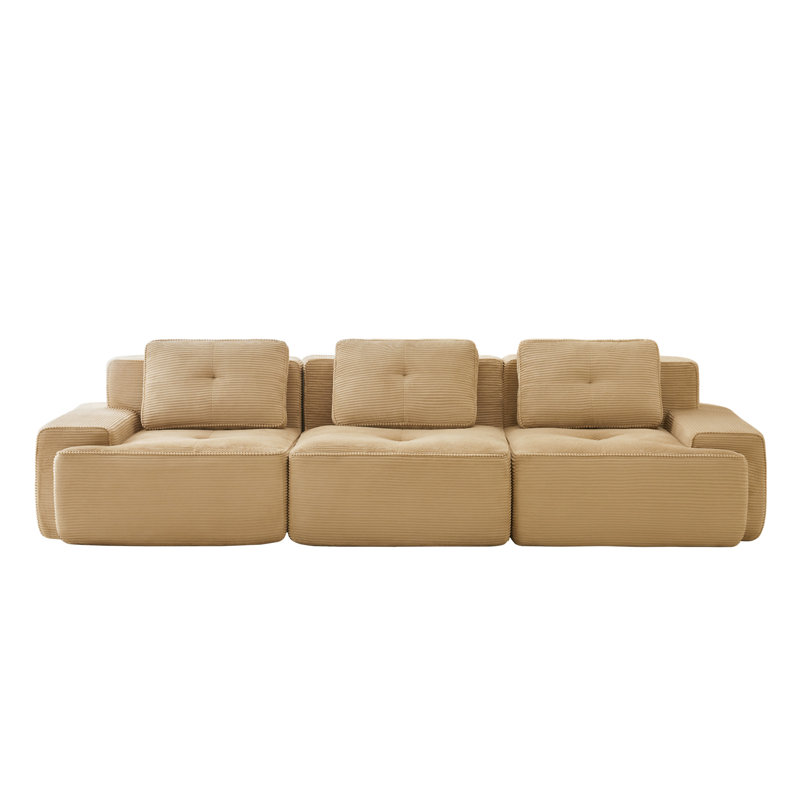Canapé modulaire moderne 117 "pour salon 117", Chameau