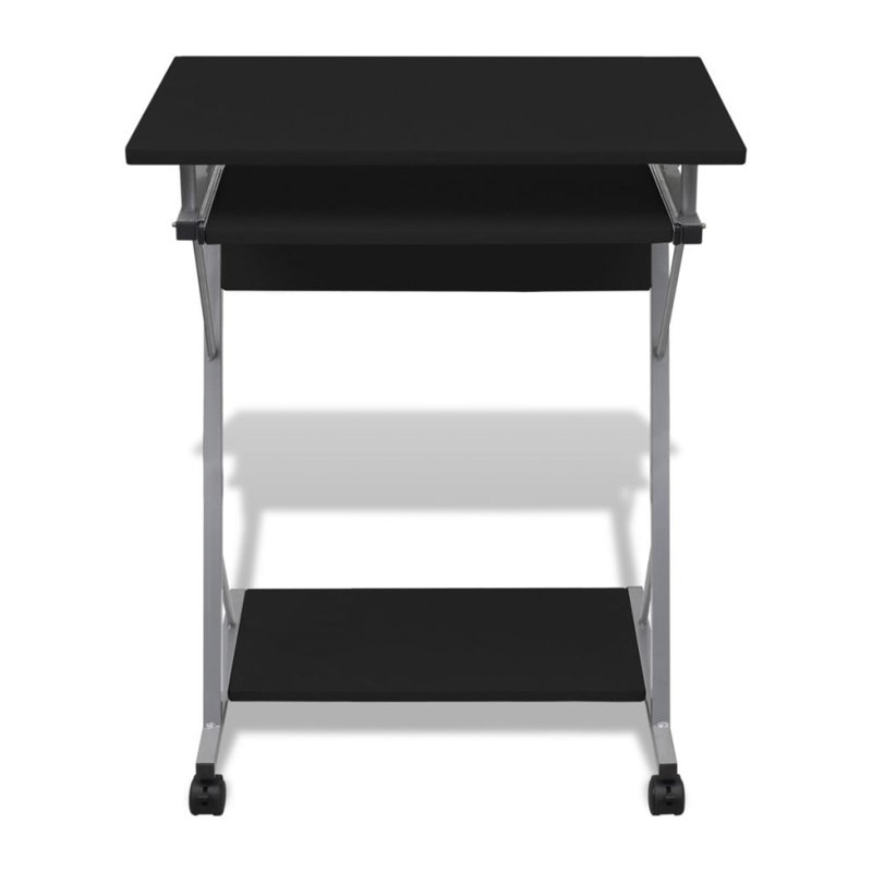 Aboubakar Steel Computer Desk, Black