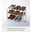 Yamazaki Home 2 Shelves Adjustable Shoe Rack, Large, Double, Steel,  Holds 6 to 12 shoes, Expandable-2058217689
