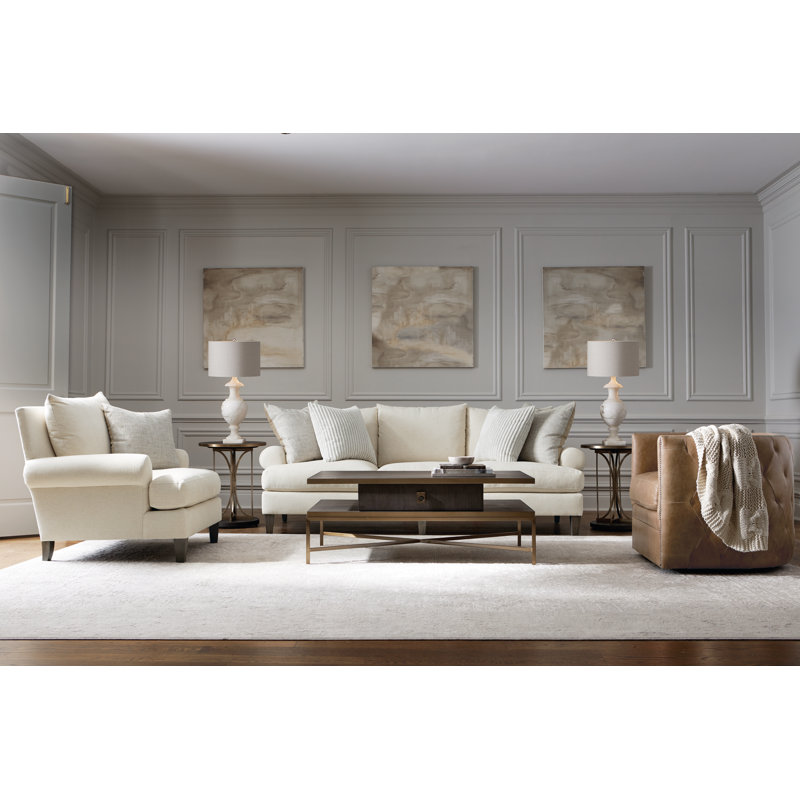 Isabella Sofa, Mocha, Cream Linen 1429-002