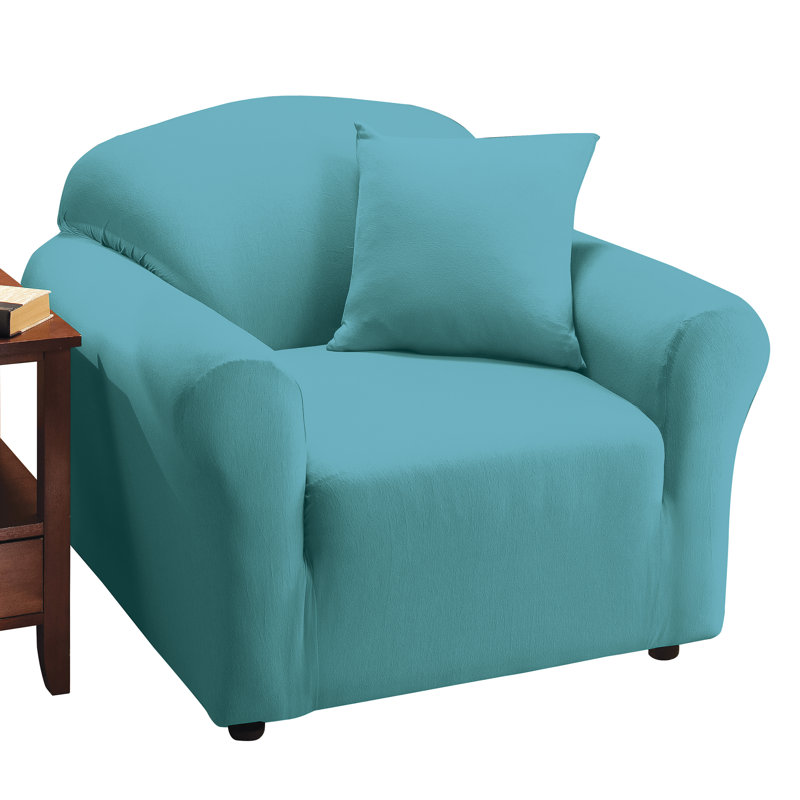 Polyester Blend Box Cushion Armchair Slipcover