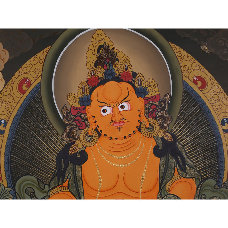 Peinture Kubera Large Thangka (sans brocart)