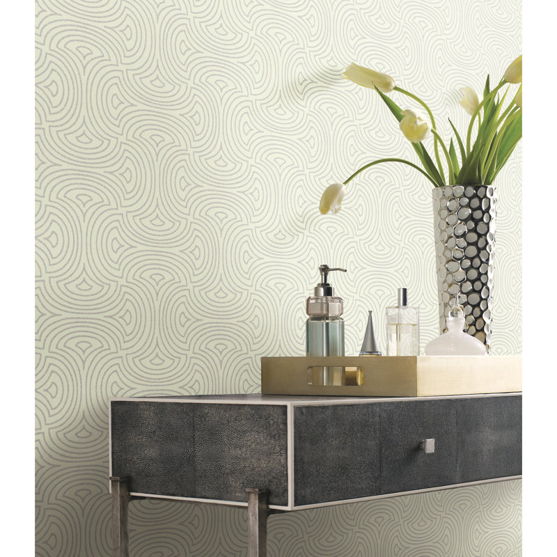 Geometric Roll, White
