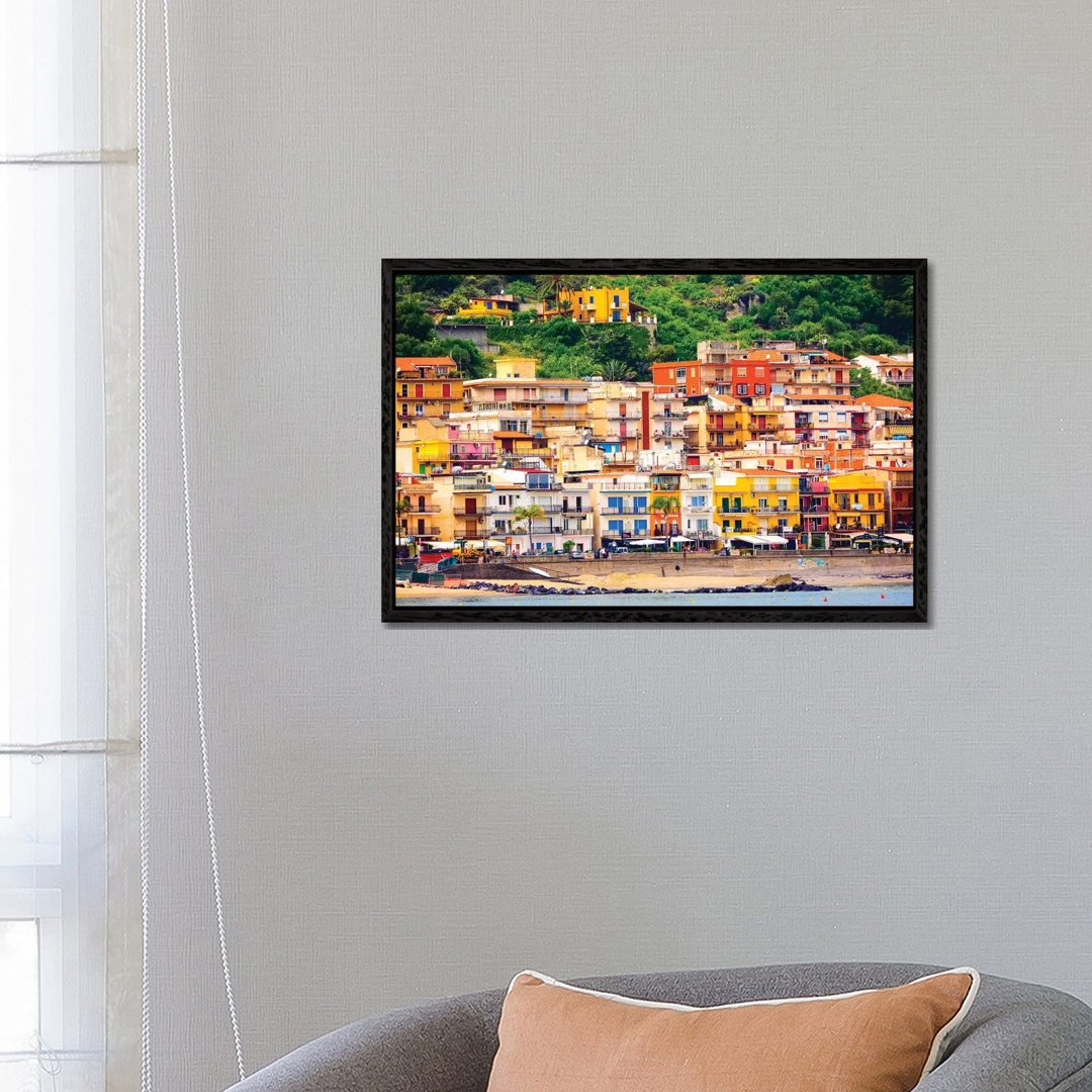 Italien, Sizilien, Taormina. Strand Giardini Naxos von Terry Eggers - Galerie-verpackte Leinwand Giclée auf Leinwand