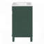 Meuble-lavabo 24 po avec lavabo en céramique, conception compacte, 2 tiroirs, tablette réglable pour les petits espaces-816975538