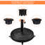 Colour 24.7kg Free Standing Umbrella Base with Wheels-931004123