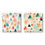 Barton - Ensemble de 2 collages carrés à formes abstraites-101862722-101862718
