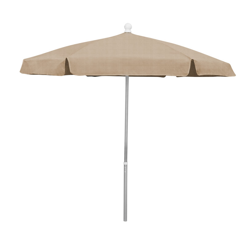 Parasol de marché 7,5 pi Home Garden, Beige, Aluminium brillant