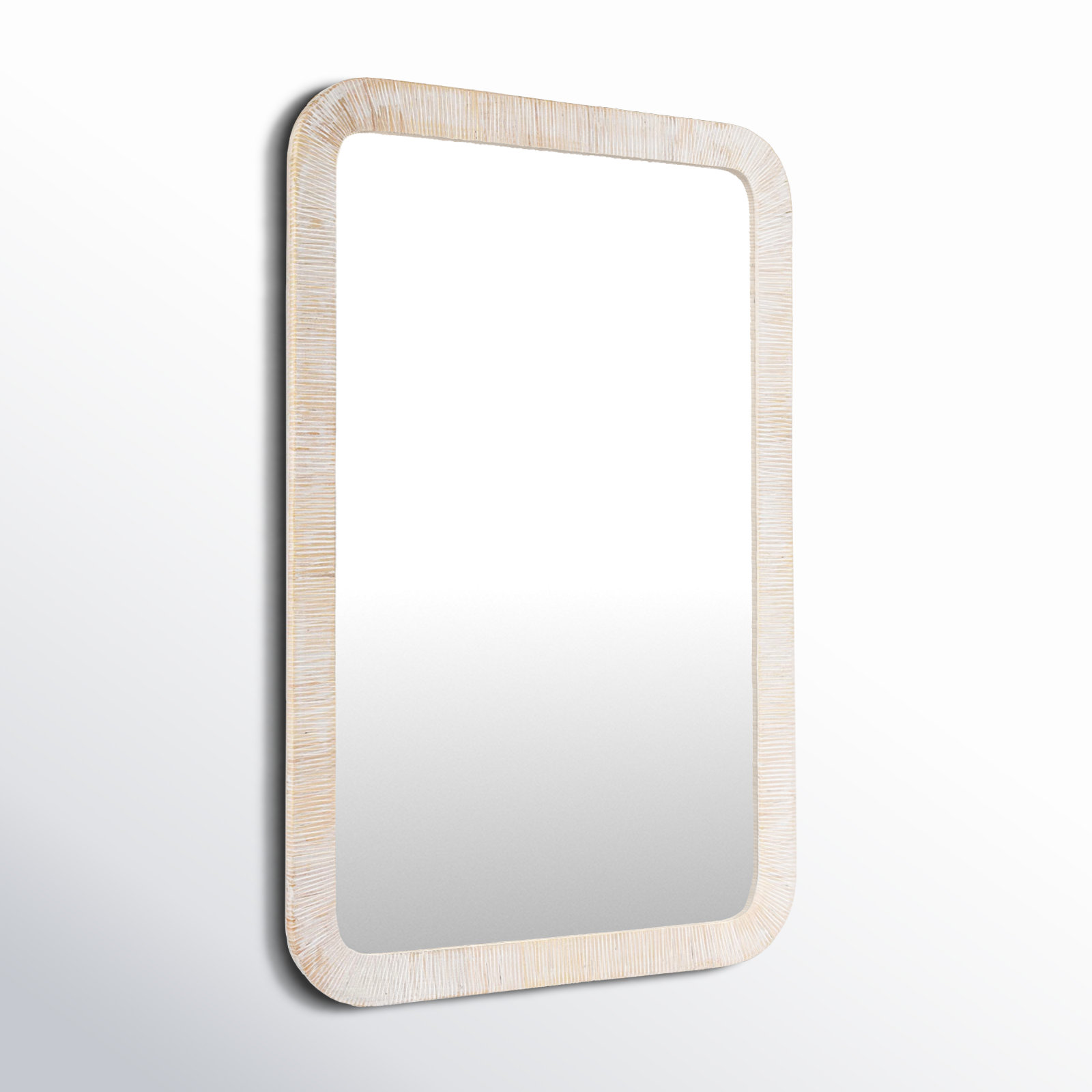 Breesport Accent Mirror, Whitewash, 35.75" x 24"