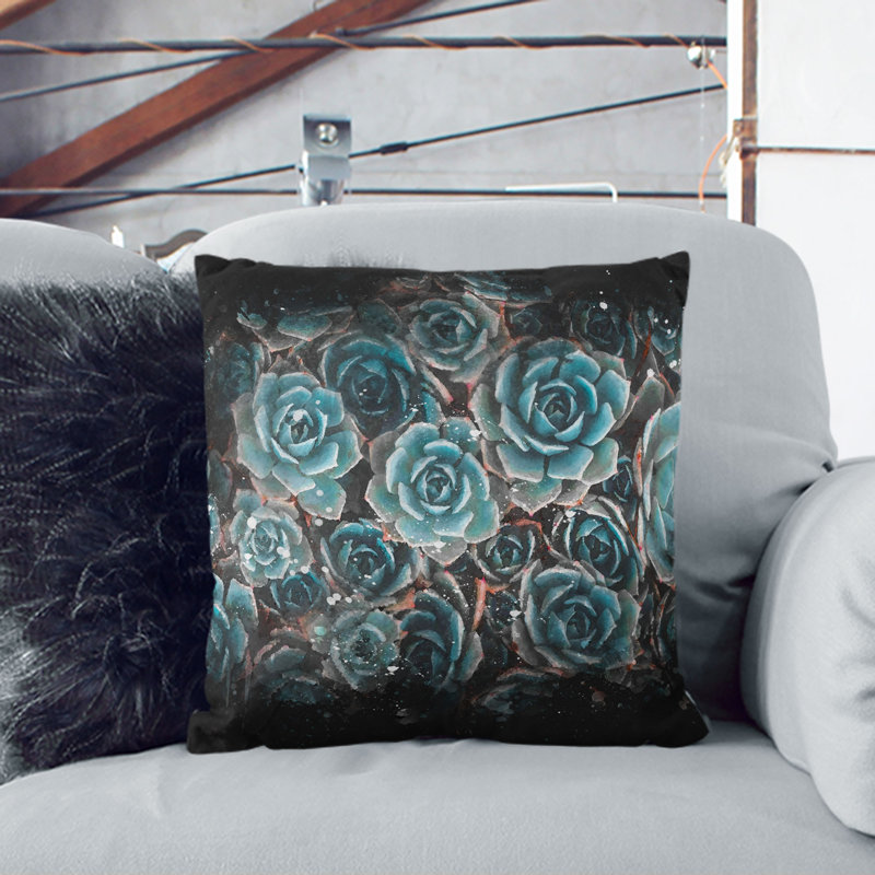 Square Throw Cushion, 40cm H x 40cm W x 15cm D