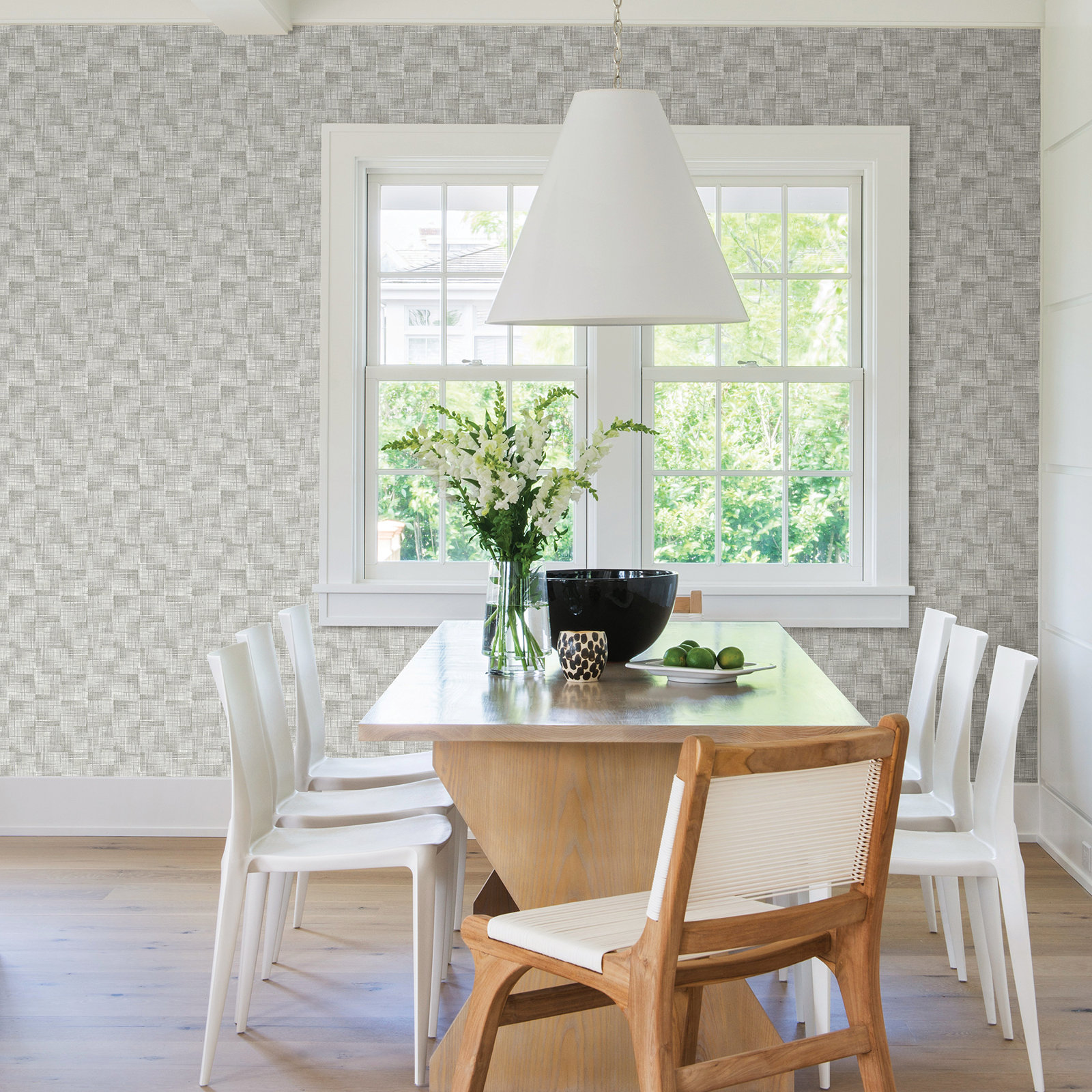 Rayne Modern Geometric Wallpaper, Neutral