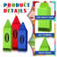 Ensemble de 3 panneaux décoratifs en bois Back To School Crayon