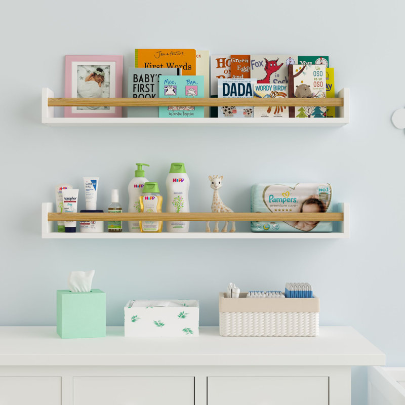 Ezmerelda 2 Piece Paulownia Floating Shelf