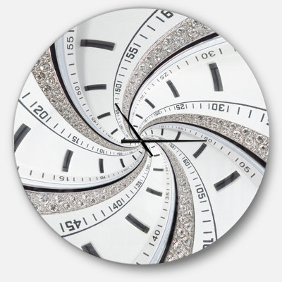 Vortex Swirled Time - horloge murale moderne