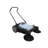 Walk-Behind Outdoor Hand Push Floor Sweeper - 10.5 Gallon Capacity - 36" Sweeping Width