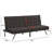 Wood Frame Stainless Leg Futon Sofa bed Convertible Futon Foldable Sofa-94074275