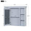 Armoire de rangement murale pour salle de bain avec porte miroir - 35 po x 28 po-2074192963