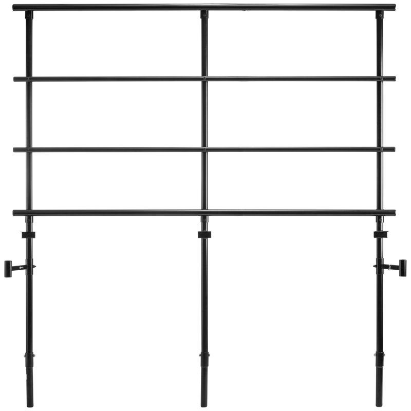 Guard Rails (Only) for 4 - Level Transport Riser 0.08' x 5.88', 74.25" High Stage Package